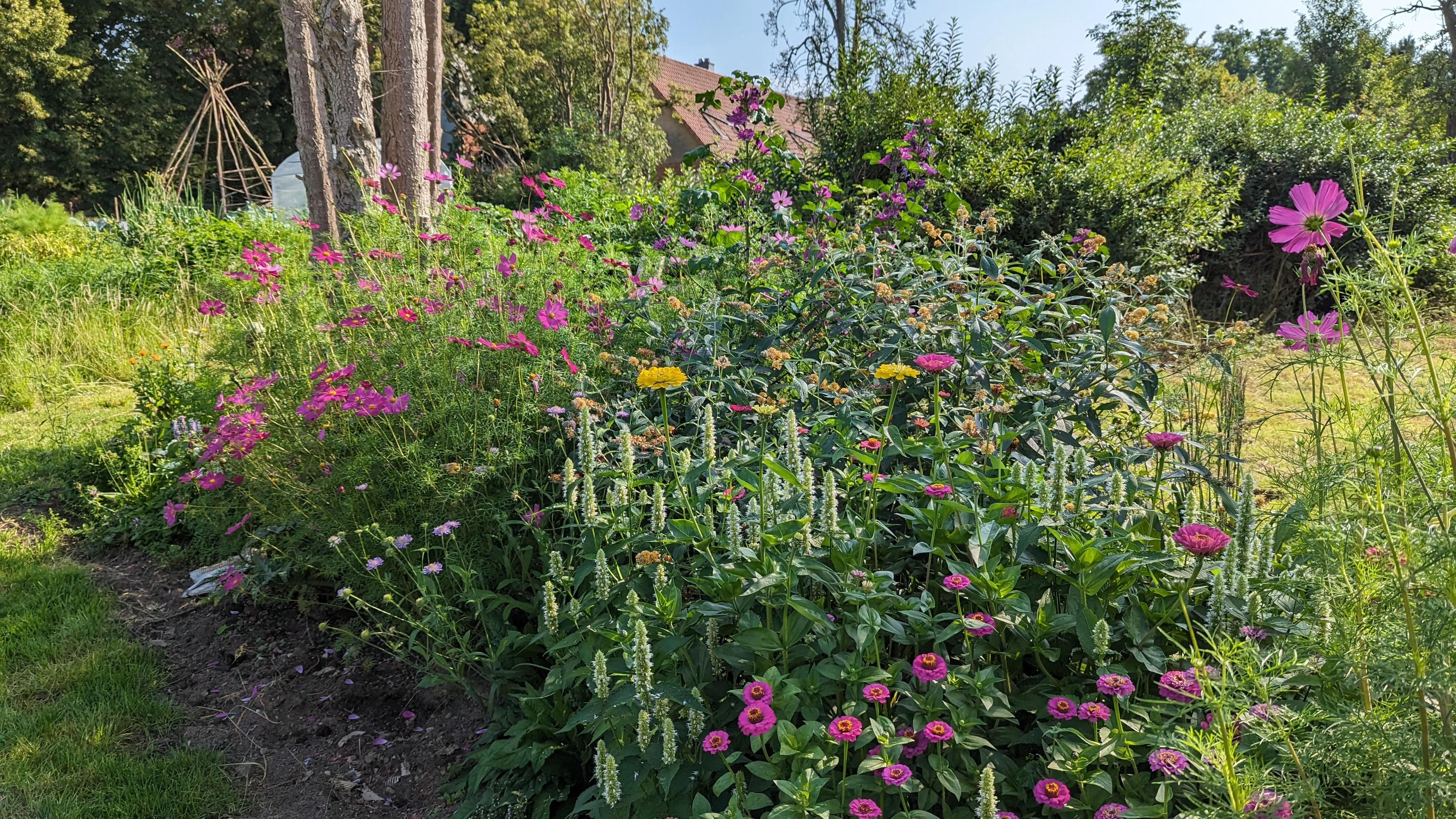 Blumenbeet rechts